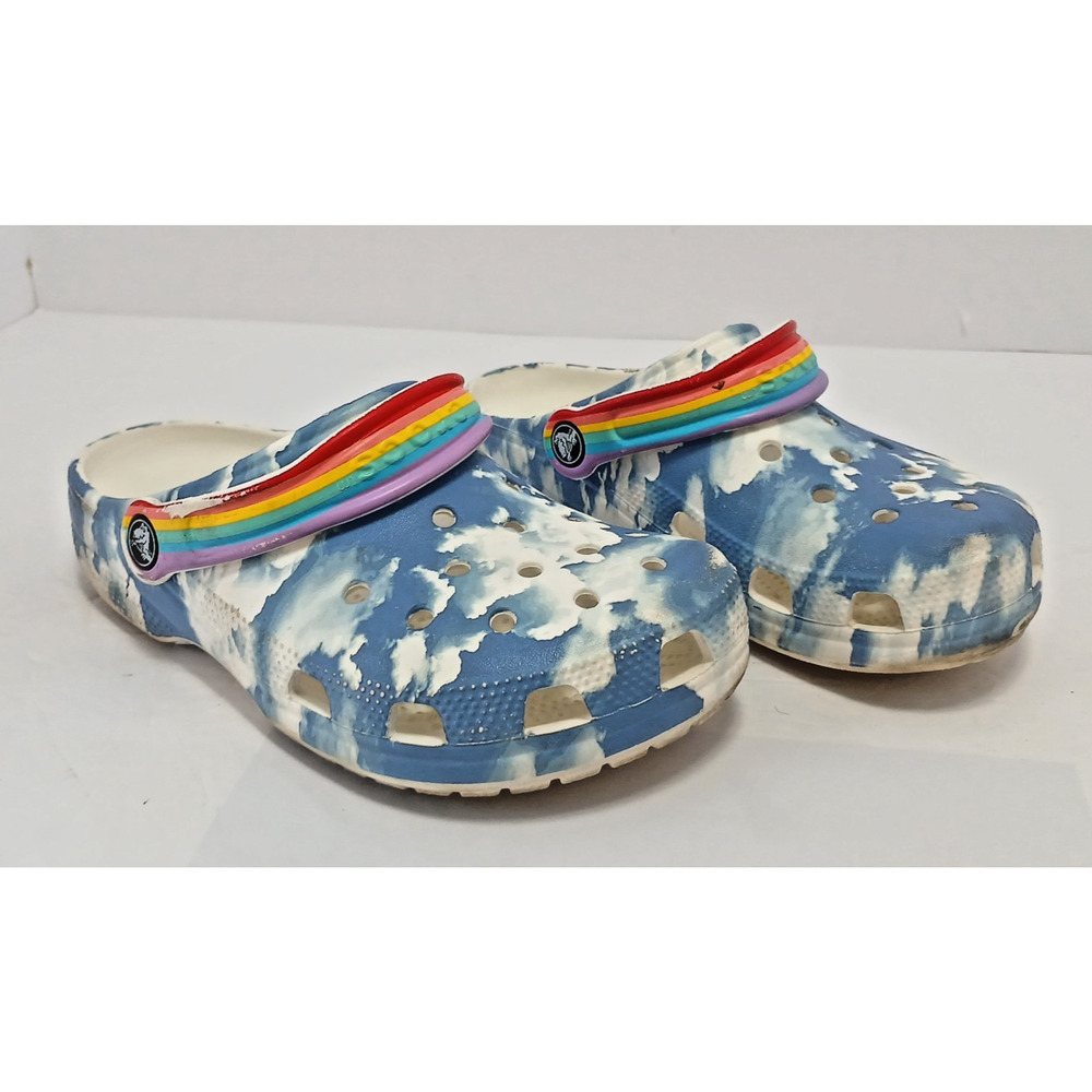 Crocs Festival Vibes Out of This World II Classic Blue Cloud & Rainbow Strap